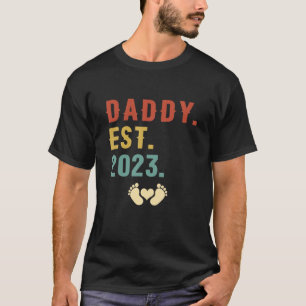 Für Daddy Est 2023 Gedicht des Vaters für N T-Shirt