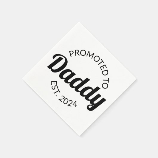 Für Daddy Est befördert. 2024 I Serviette (Ecke)