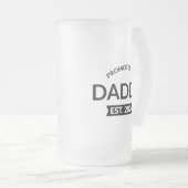 Für Daddy Est befördert. 2024 Mattglas Bierglas (VorderseiteRechts)