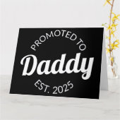 Für Daddy Est befördert. 2025 Karte (Gelbe Blume)