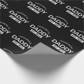 Für Daddy Est befördert. 2026 Geschenkpapier (Ecke)