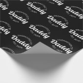 Für Daddy Est befördert. 2026 Geschenkpapier (Ecke)