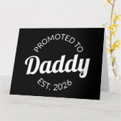 Für Daddy Est befördert. 2026 Karte (Gelbe Blume)