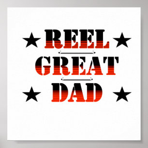 Für Daddy Reel Great Vater Poster