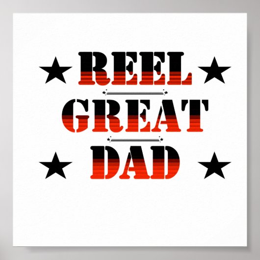 Für Daddy Reel Great Vater Poster (Vorne)
