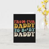 Fur Daddy to Baby Daddy Funny Vathers Day Geschenk Karte (Gelbe Blume)