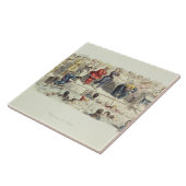 Für Damen schwimmen, 1844 (litho) Fliese (Seite)