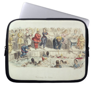 Für Damen schwimmen, 1844 (litho) Laptopschutzhülle