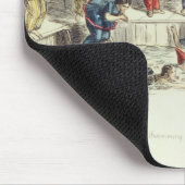 Für Damen schwimmen, 1844 (litho) Mousepad (Ecke)