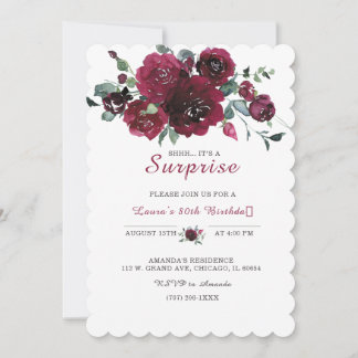 Für das 80. Geburtstagsüberraschungs-Party Einladung