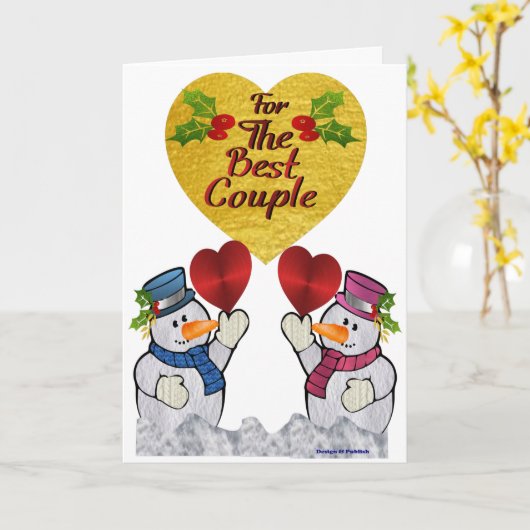 Für das beste Paar Karte (Gelbe Blume)