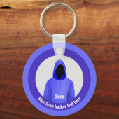 Für das Blue Hacker InfoSec Team, benutzerdefinier Schlüsselanhänger (Vorderseite)