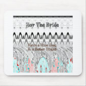 Für das Bride White und Black Edgy Design Mousepad (Vorne)