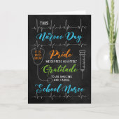 für das Chalkboard des National Nurses Day der Sch Karte (Vorderseite)