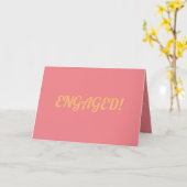 Für das frisch verlobte Paar. Karte (Gelbe Blume)