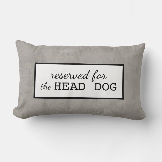 für das Hundekissen grau-weiß vorbehalten Lendenkissen (Vorderseite)