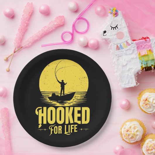 Für das Leben süchtig. Pappteller (Party)