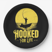 Für das Leben süchtig. Pappteller (Vorderseite)