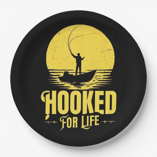 Für das Leben süchtig. Pappteller (Vorderseite)