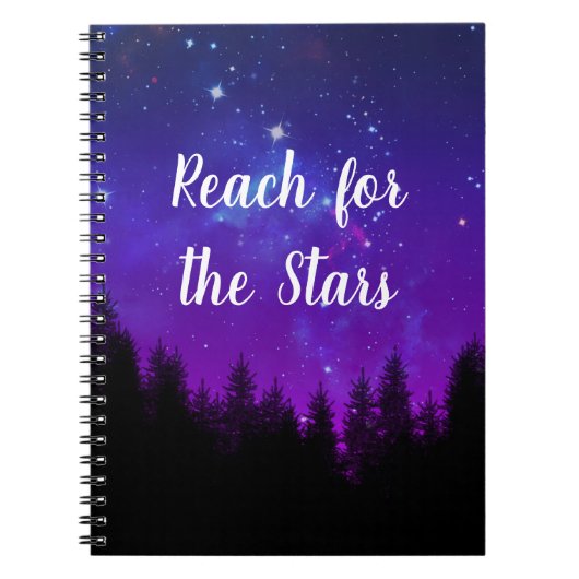 Für das Stars Galaxy Forest Notebook erreichen Notizblock (Vorderseite)