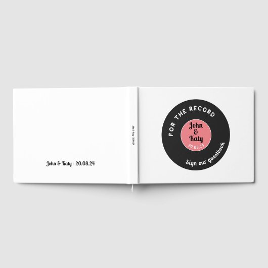 Für das Thema Plattenmusik Hochzeitsbuch Gästebuch (Voll)