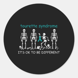 Für das Tourette-Syndrom Runder Aufkleber