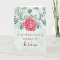 Für Deacon und Familienfest Religiöse Rose