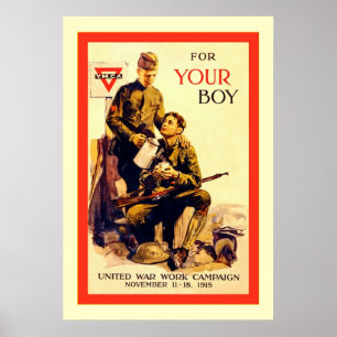 Für deinen Jungen ~ Vintager Weltkrieg 1 Poster