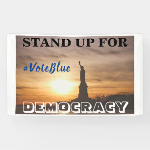 FÜR DEMOKRATIE STEHEN #VoteBlue Banner