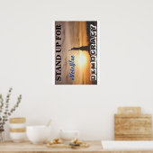 FÜR DEMOKRATIE STEHEN #VoteBlue Poster (Küche)