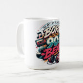 Für den 90er-Beat-Shirt Geboren Kaffeetasse (Vorderseite Links)