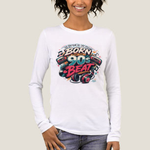 Für den 90er-Beat-Shirt Geboren Tri-Blend Shirt