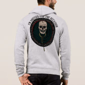 Für den Anlass gekleideter Totenkopf  Hoodie (Rückseite)