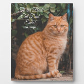 Für den besten Cat Vater je benutzerdefiniertes Fo Fotoplatte (Vorderseite)