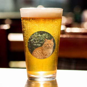 Für den besten Cat Vater je benutzerdefiniertes Fo Glas