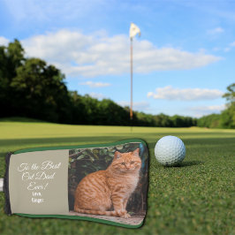 Für den besten Cat Vater je benutzerdefiniertes Fo Golf Headcover