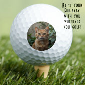 Für den besten Cat Vater je benutzerdefiniertes Fo Golfball