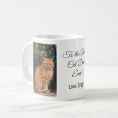 Für den besten Cat Vater je benutzerdefiniertes Fo Kaffeetasse (Vorderseite Links)