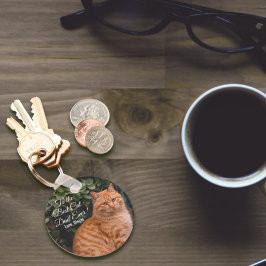 Für den besten Cat Vater je benutzerdefiniertes Fo Schlüsselanhänger