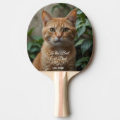 Für den besten Cat Vater je benutzerdefiniertes Fo Tischtennis Schläger (Vorderseite)