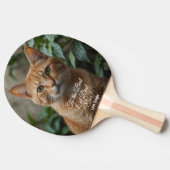 Für den besten Cat Vater je benutzerdefiniertes Fo Tischtennis Schläger (Seitenansicht)
