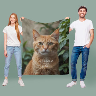 Für den besten Katzenpapa aller Zeiten, individuel Fleecedecke