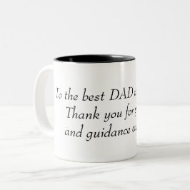 Für den besten VATER der Welt Zweifarbige Tasse