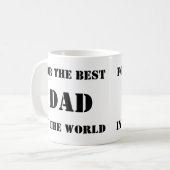 Für den besten Vater in der Weltkaffee-Tasse Kaffeetasse (Vorderseite Links)