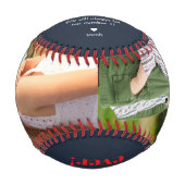 Für den besten Vater sind Sie immer unsere Nummer  Baseball (Vorderseite)