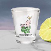 Für den Birdwatcher oder Ornithologen. Schnapsglas