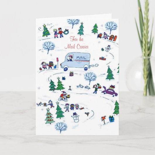Für den Briefträger Feiertagskarte (Vorderseite)
