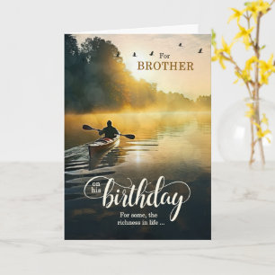 Für den Bruder an seinem Geburtstag Kayakfahren au Karte