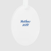 Für den Busfahrer Weihnachtsbaum Anpassbarer Name Ornament (Rückseite)