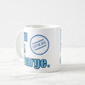 Für den Chef. In der Nachricht steht, ich bin vera Kaffeetasse (Vorderseite Links)